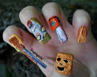 Illustration for article titled Crazy-Impressive Nail Art Inspired By South Park, Pokémon And More